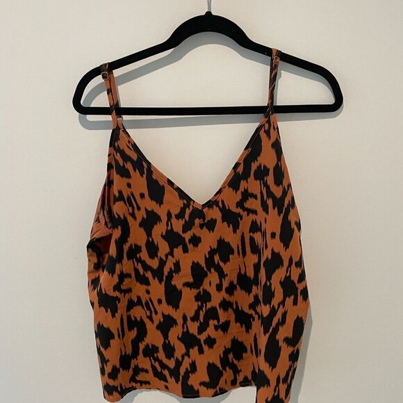 Lightweight Animal Print Tank Top Blouse Camisole - Picture 5 of 7